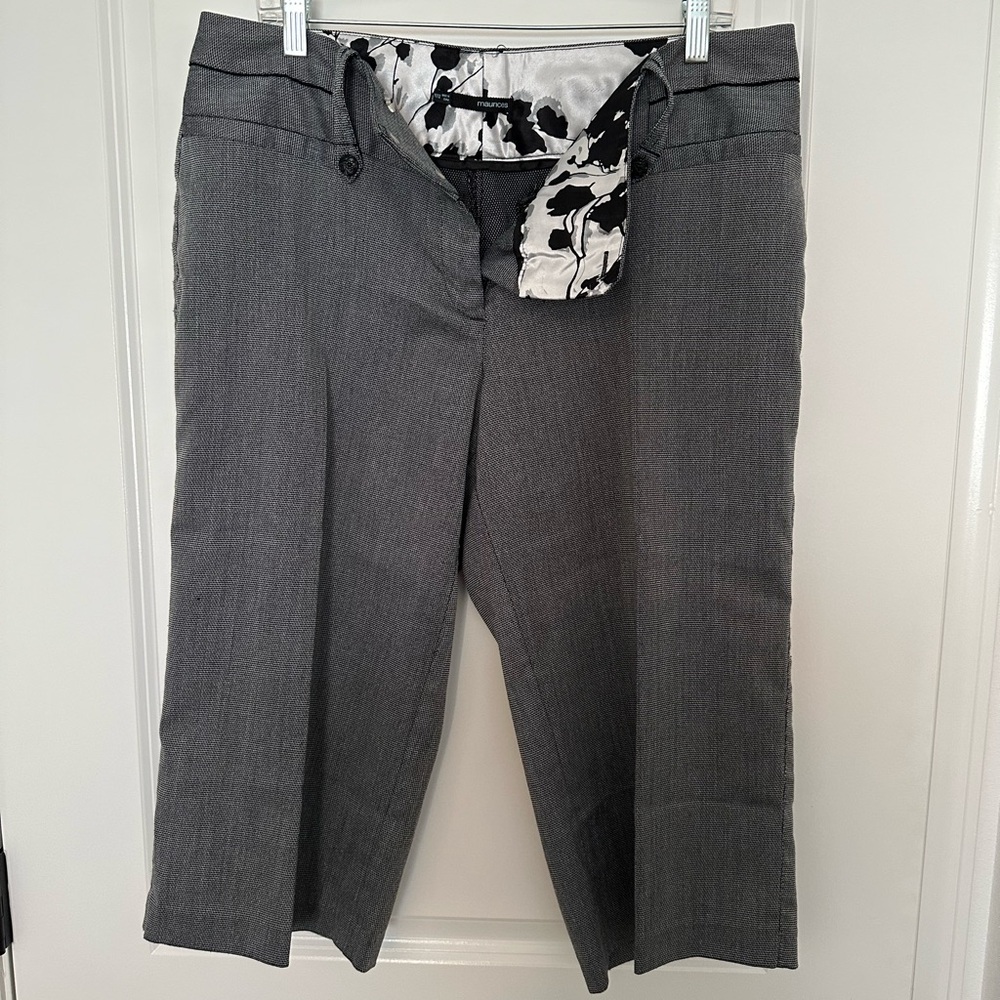 Maurice's checkered capri
